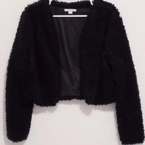 Black Faux Fur Jacket